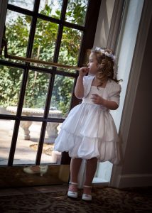 flower girl at wedding in marietta ga