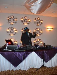 dj spinning music at prom party for gala events facility