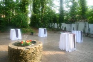 Outdoor cocktail hour, gala event facility in Marietta Ga